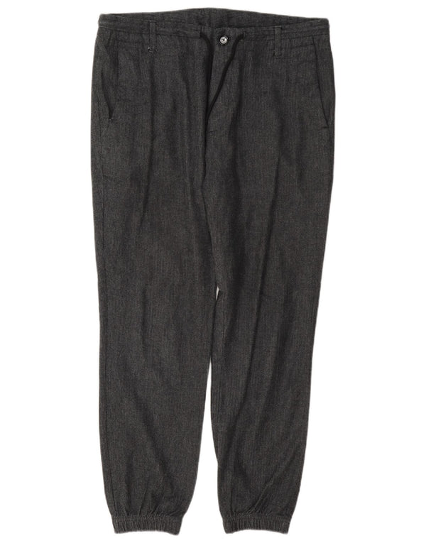 Massimo Dutti Pantalon Chino Homme EU 42 Large W32 L28 Gris Chevrons