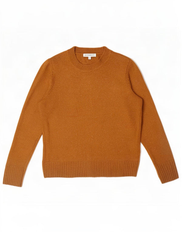 Warehouse Pull à col rond pour femme UK 12 Acrylique marron moyen