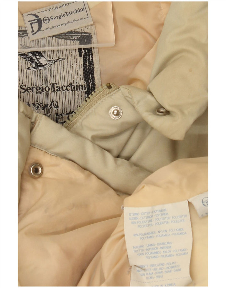 Sergio Tacchini Veste matelassée pour femme UK 18 XL Beige Polyester