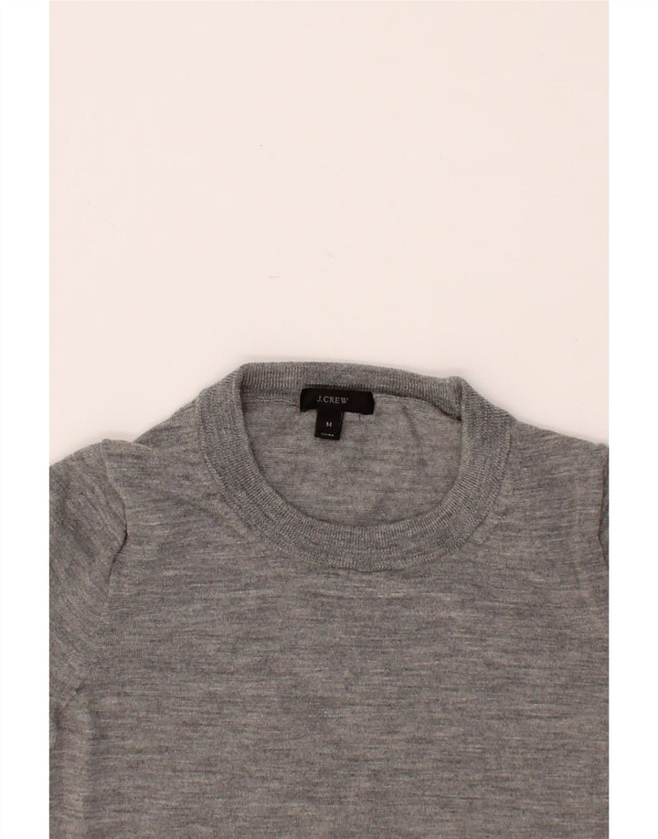 J. CREW Womens Crew Neck Jumper Sweater UK 12 Medium Grey Vintage J. Crew and Second-Hand J. Crew from Messina Hembry 