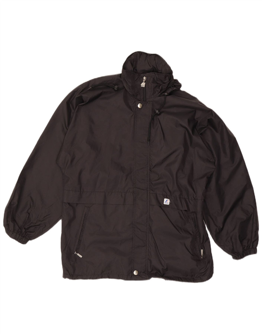 K-Way Veste de pluie à capuche pour homme UK 38 Medium Noir