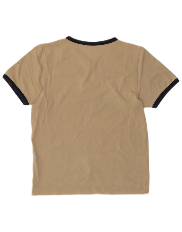 CHAMPION T-Shirt Femme Top UK 10 Petit Coton Beige