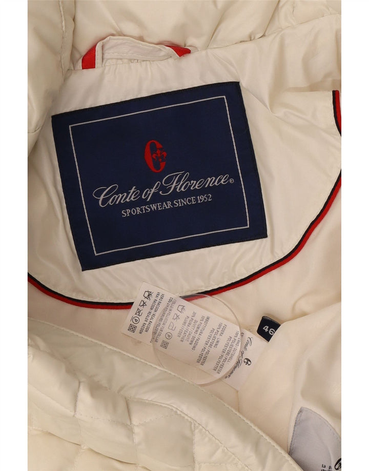 Conte of Florence Veste matelassée matelassée pour femme IT 46 Large Blanc Polyester