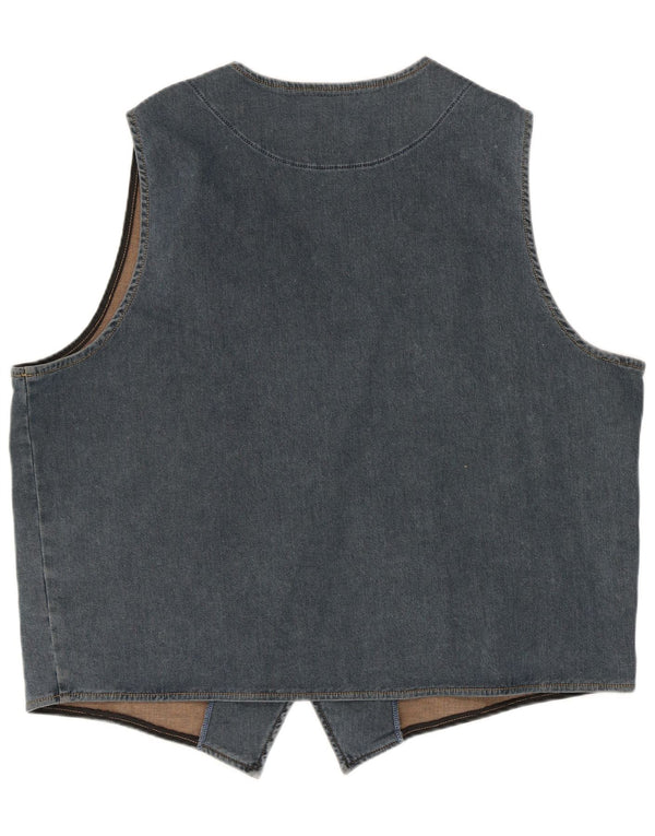 JP 1880 Gilet en jean pour homme 4XL Bleu Coton