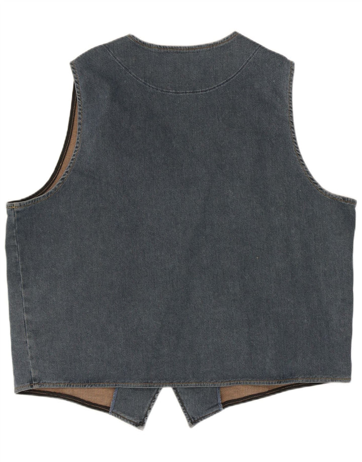 JP 1880 Gilet en jean pour homme 4XL Bleu Coton