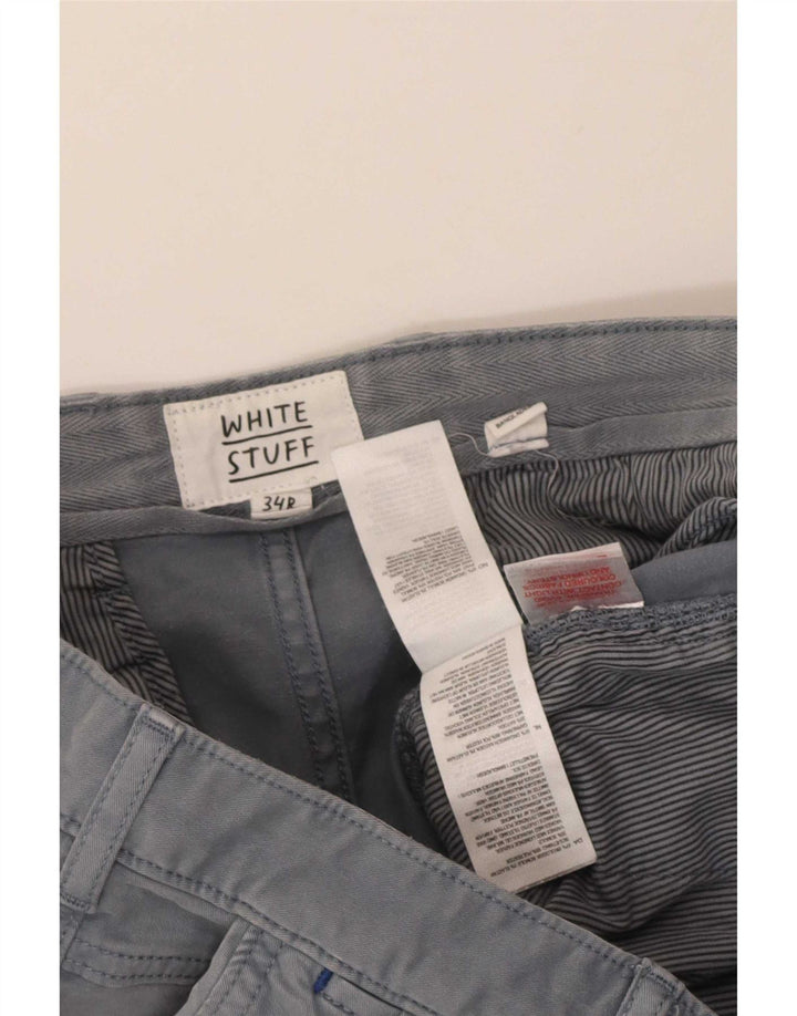 White Stuff Short Chino Homme W34 Large Gris Coton