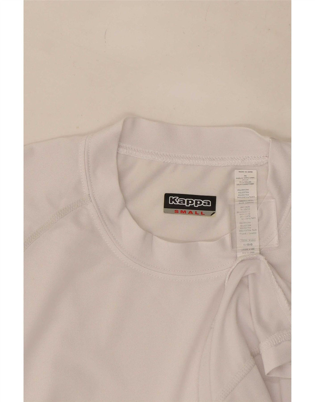 Kappa T-Shirt Homme Haut Petit Blanc Polyester
