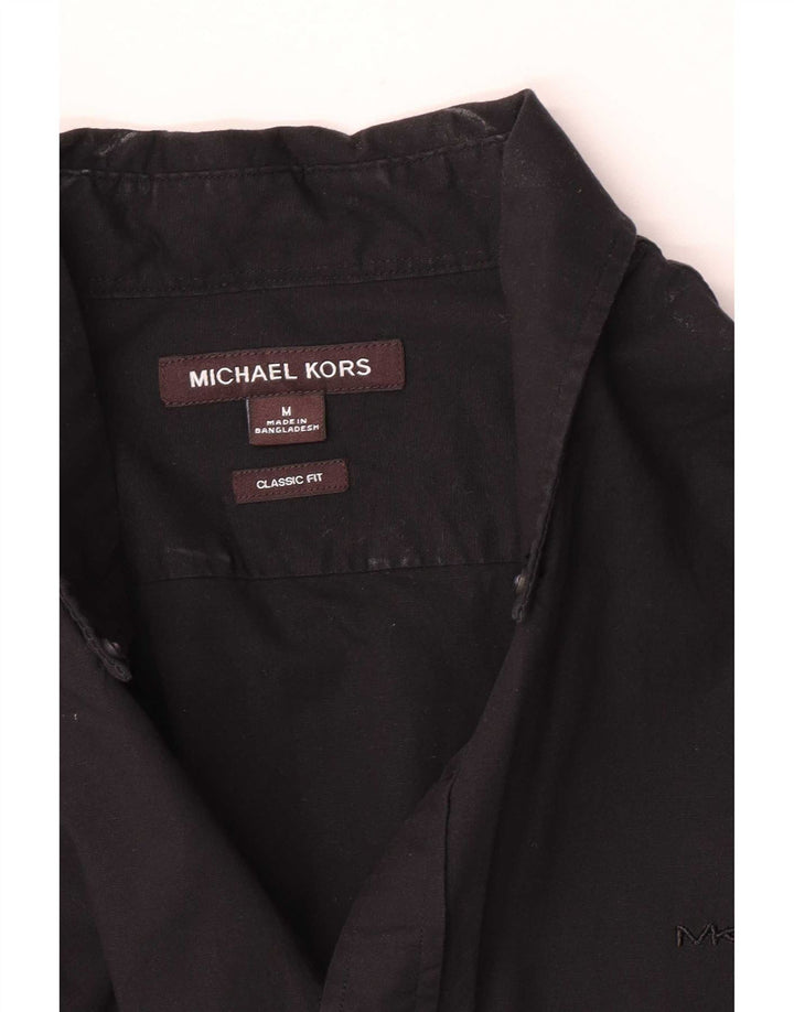 Michael Kors Chemise coupe classique pour homme Noir moyen