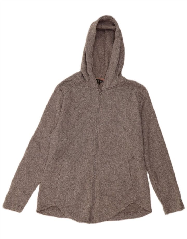 Eddie Bauer Pull à capuche zippé pour femme UK 18 XL Gris Polyester