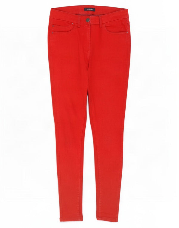 Marks & Spencer Jean skinny pour femme UK 12 Medium W30 L29 Coton rouge