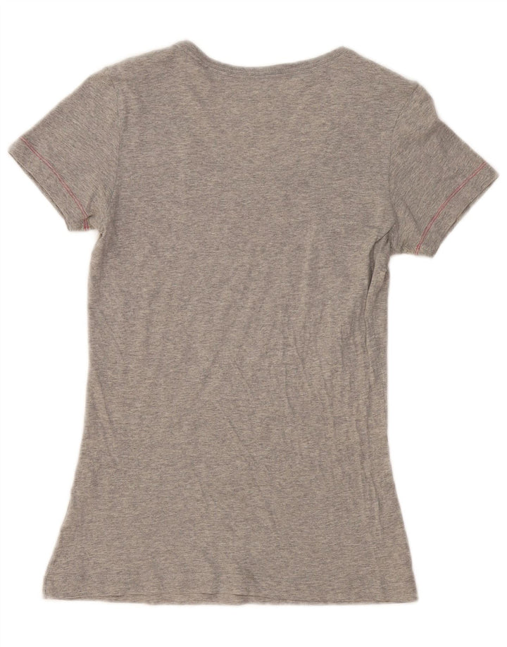 NIKE T-shirt coupe slim pour femme UK 12 Gris moyen moucheté