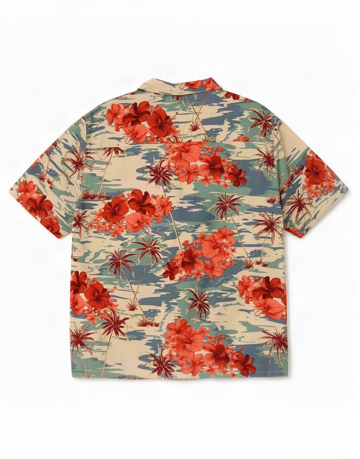 Primark Chemise à manches courtes pour homme XL Multicolore Floral Hawaïen