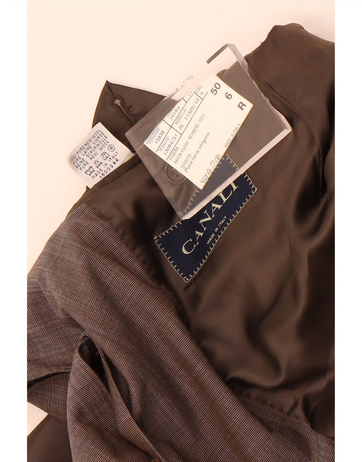 Canali Veste Blazer 3 Boutons Homme IT 50 Grande Laine Grise