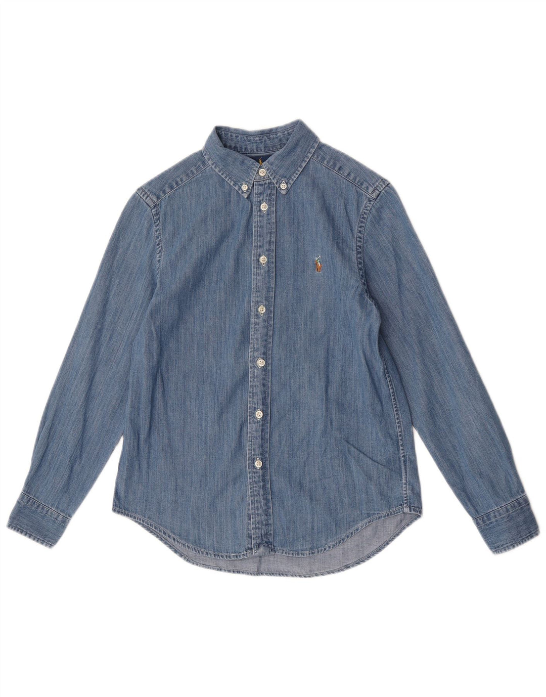 Ralph Lauren Chemise en jean garçon 10-11 ans bleu moyen coton