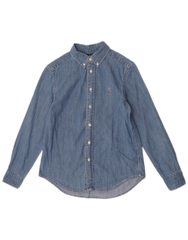 Ralph Lauren Chemise en jean garçon 10-11 ans bleu moyen coton
