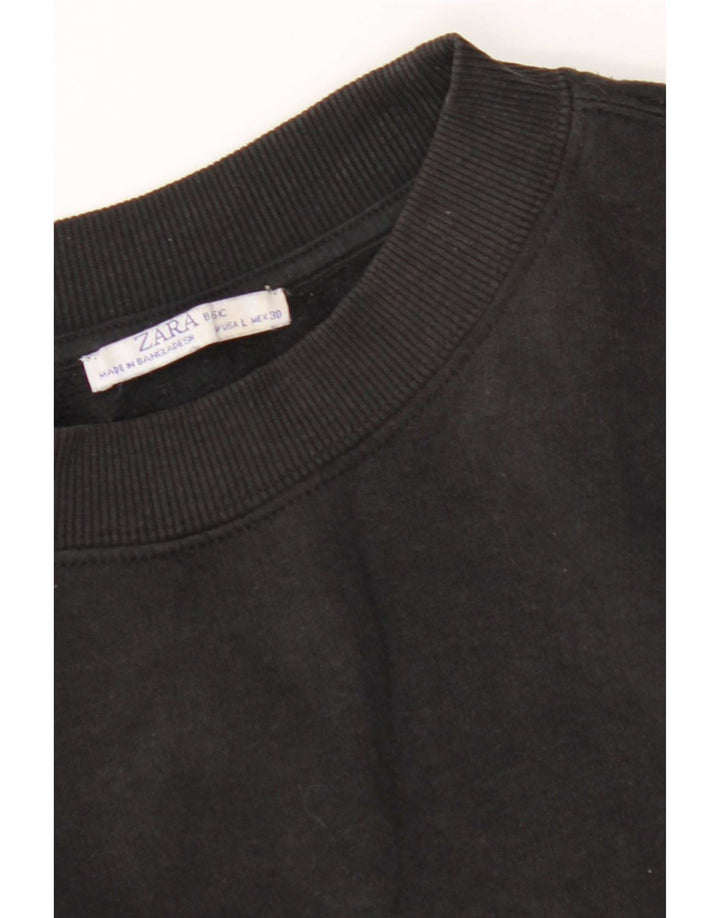 Zara Sweat-shirt pour femme UK 16 Large Noir