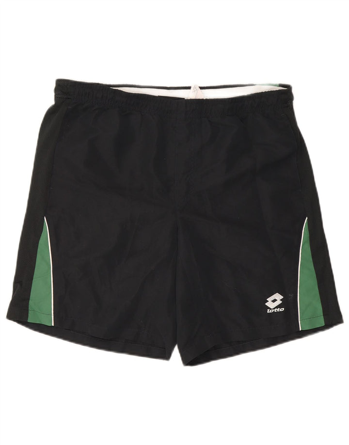 Lotto Short de sport pour homme en polyester color block Bleu marine Taille L
