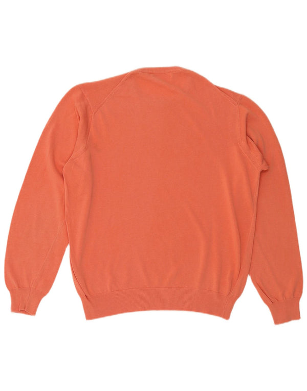 Il Granchio Pull Col Rond Homme Orange Moyen Coton