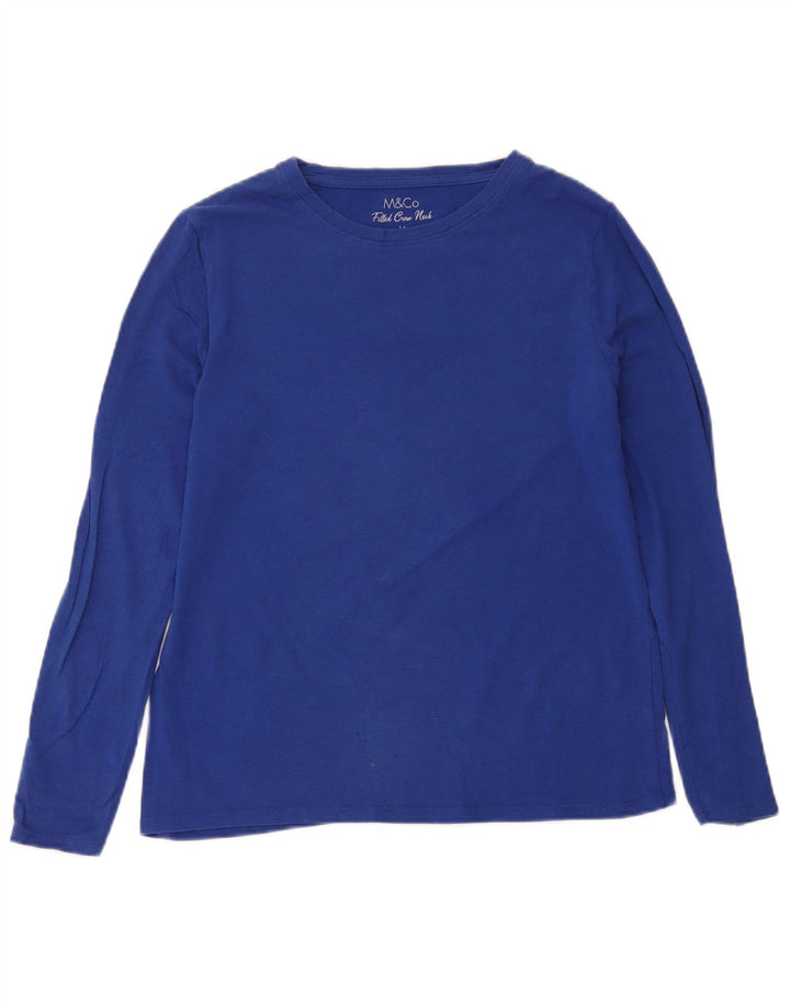 M&Co Femme Top Manches Longues UK 44 Bleu Moyen Modal
