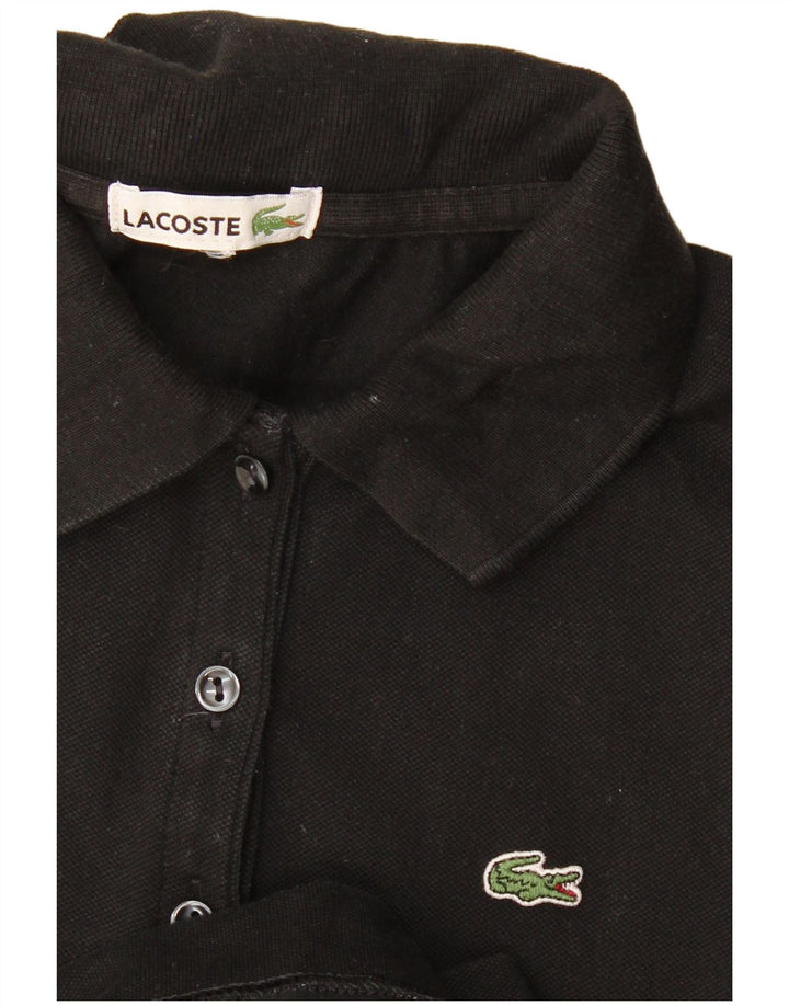 Lacoste Robe polo pour femme UK 12 Noir moyen