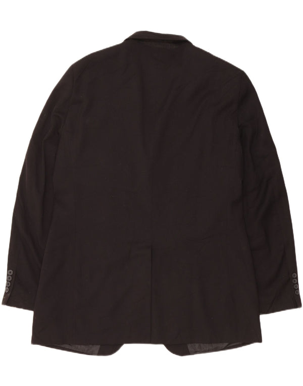 DOCKERS Veste Blazer 2 Boutons Homme UK 42 XL Noir Polyester