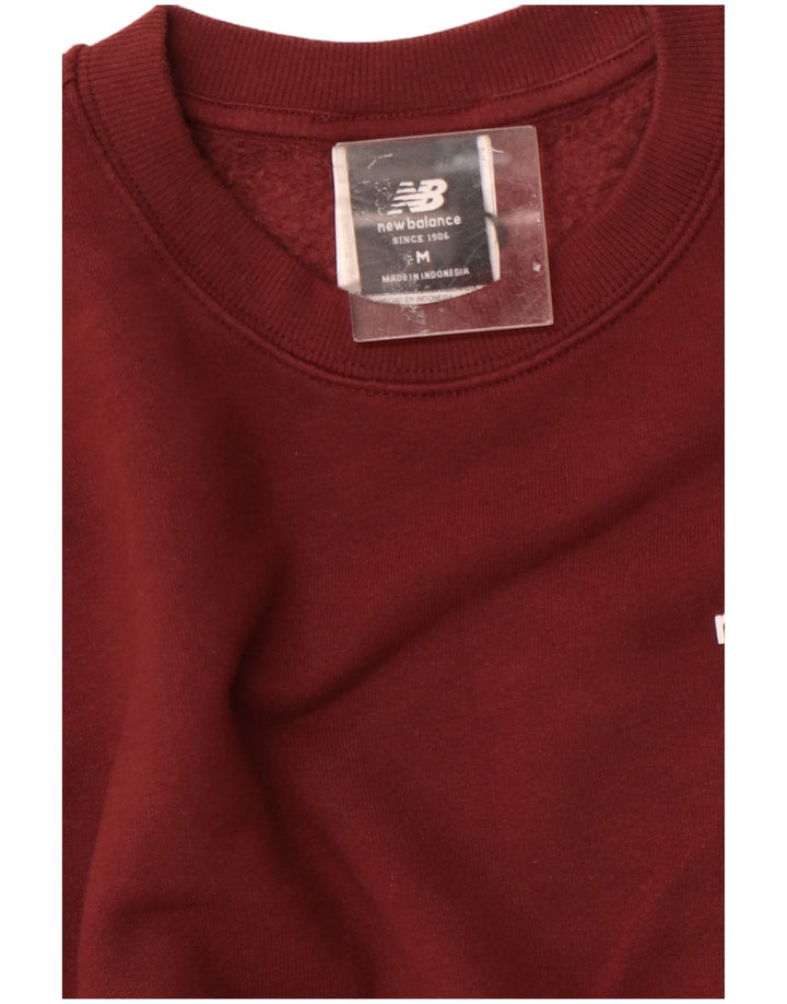 NEW BALANCE Sweat-shirt pour homme en coton bordeaux moyen