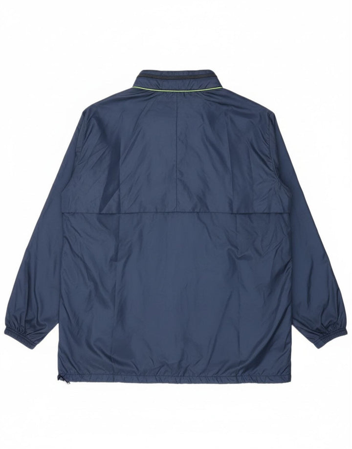 Arena Veste de pluie à capuche pour homme UK 42 XL Bleu marine Polyamide