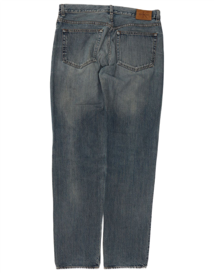 Calvin Klein Jean Slim Femme W36 L34 Bleu Coton