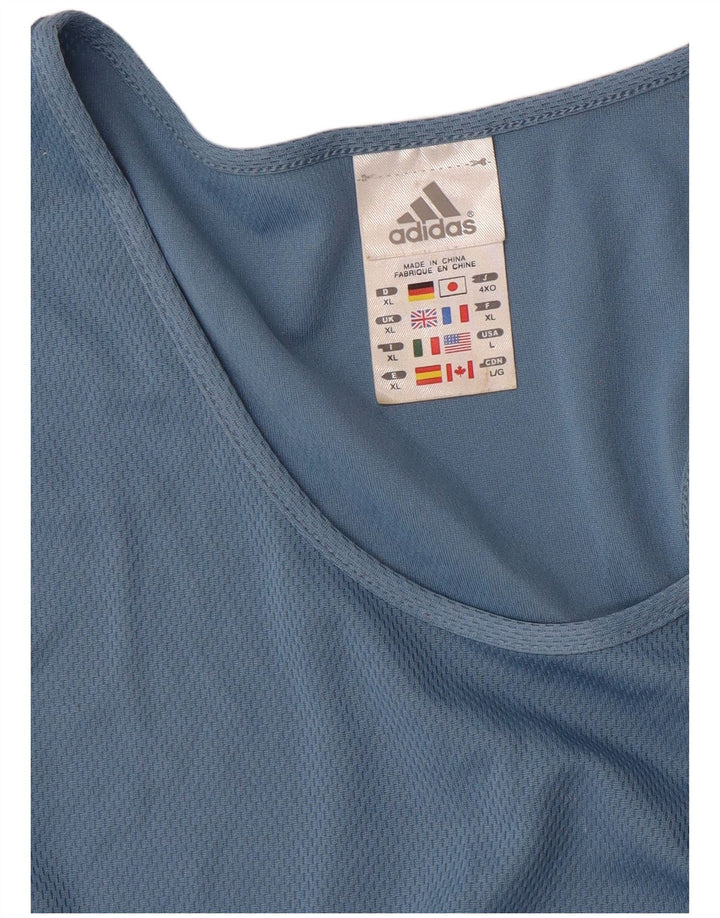 Adidas Débardeur Homme XL Bleu Polyester