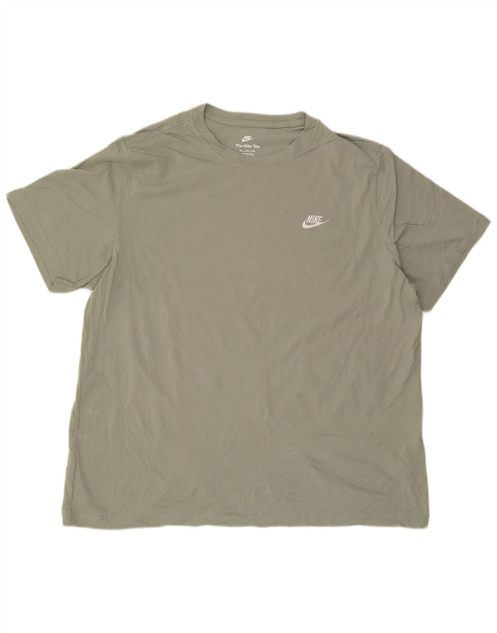 Nike T-shirt pour homme en coton vert 2XL