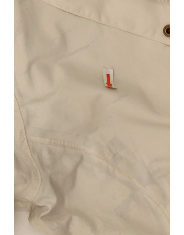 Helly Hansen Veste de pluie à capuche pour femme UK 16 Large Blanc cassé Polyester
