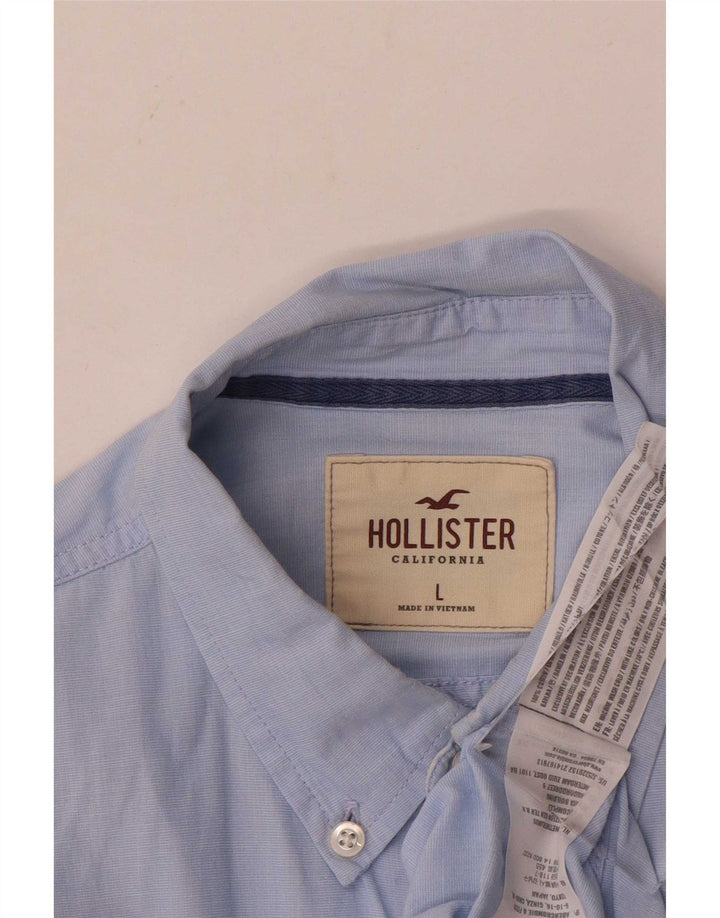 Hollister Chemise Homme Large Bleu Coton