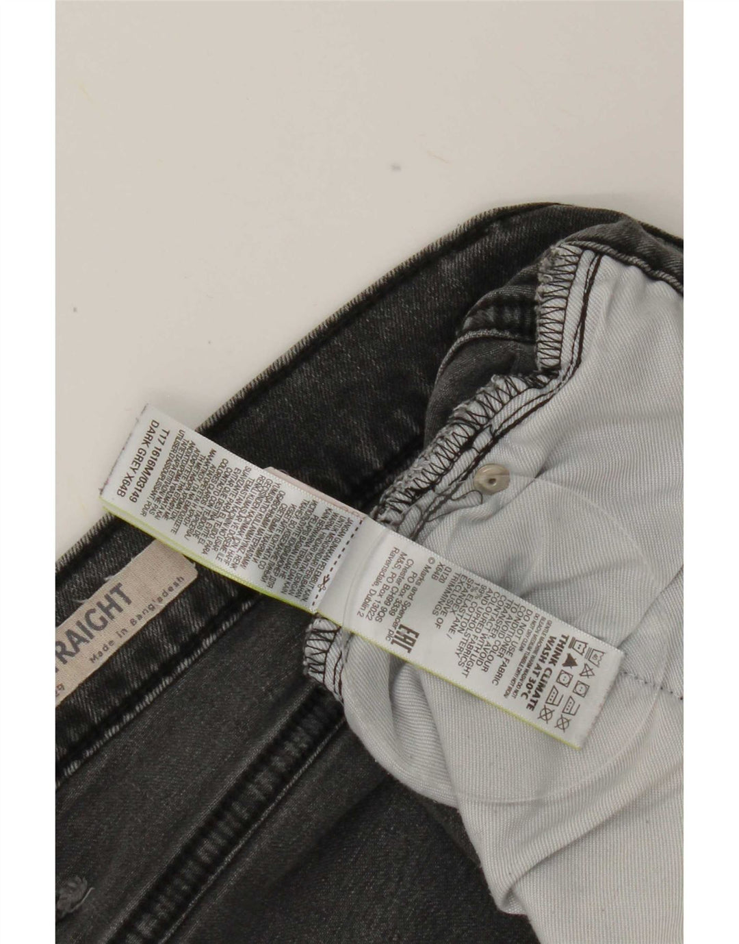 Marks & Spencer Jean droit homme W42 L29 gris coton