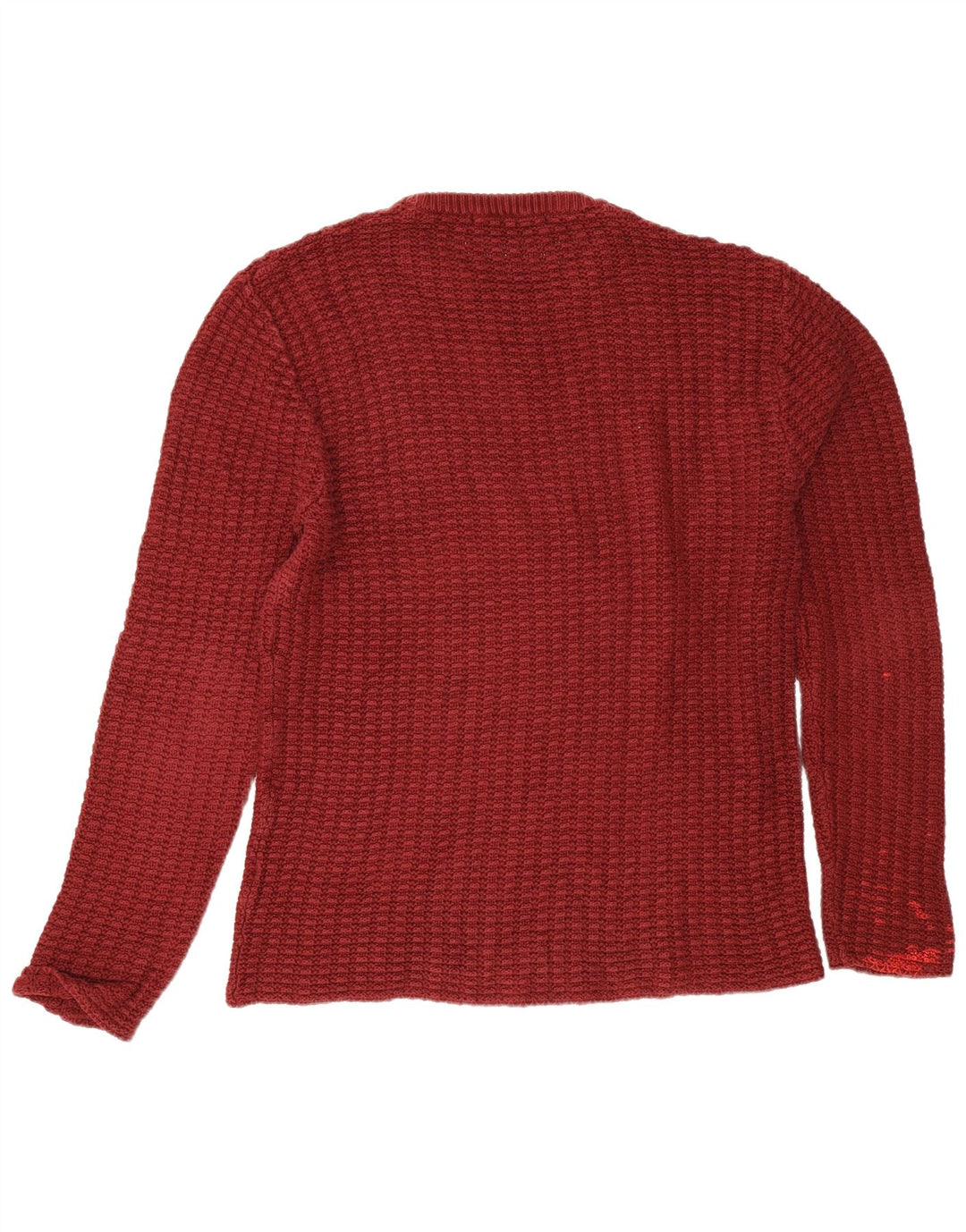 Zara Pull ras du cou pour homme XL Bordeaux