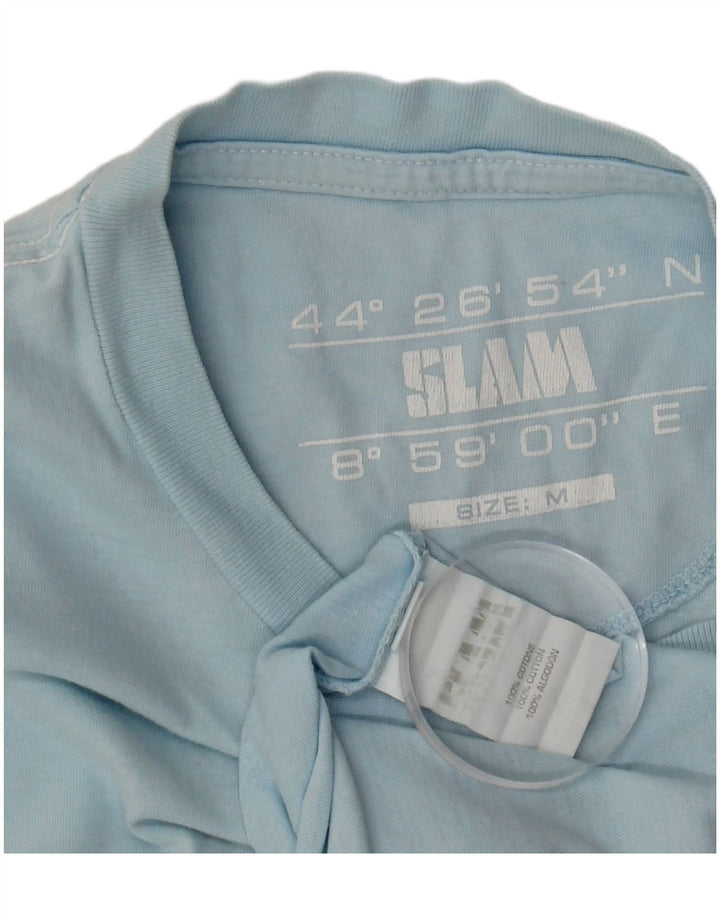 SLAM T-Shirt Graphique Homme Bleu Moyen Coton