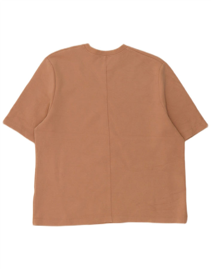 Zara Homme T-Shirt Top Beige Moyen Coton