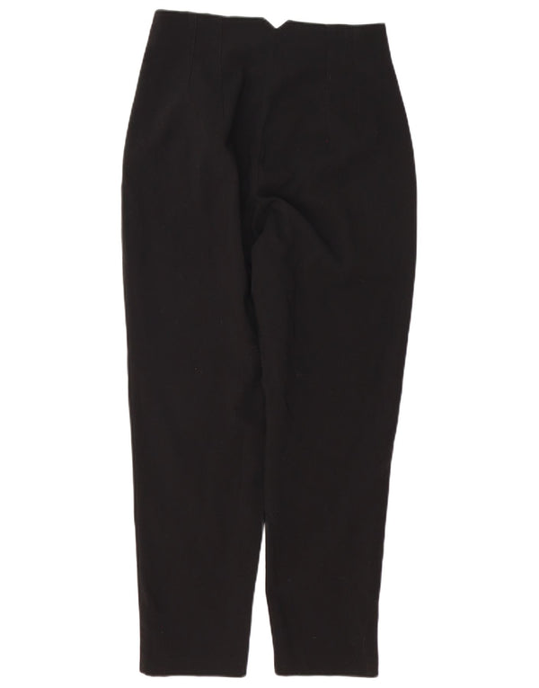 Zara Pantalon décontracté taille haute fuselé pour femme Medium W28 L27 Noir