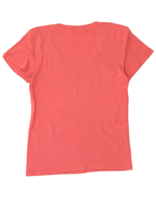 Ralph Lauren T-Shirt Femme Top UK 14 Large Rose Coton