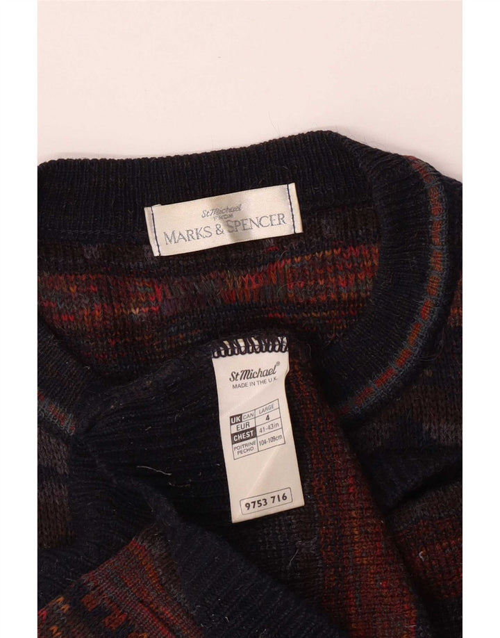 Marks & Spencer Pull Col Bateau Homme Large Multicolore