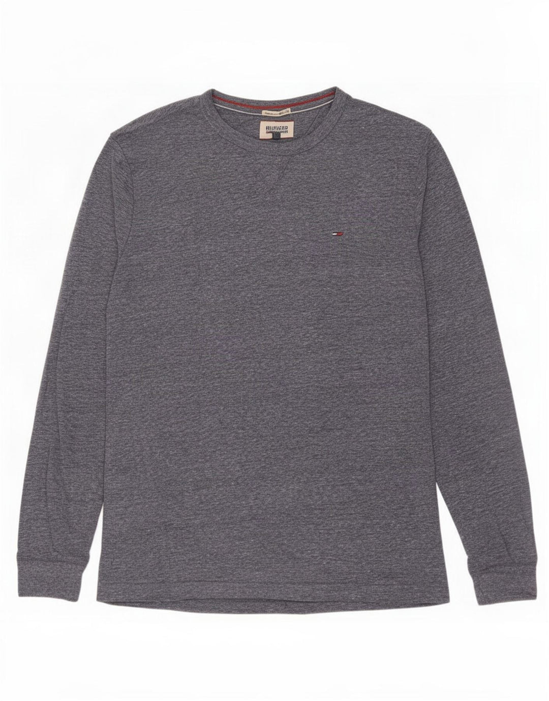 Tommy Hilfiger Haut à manches longues pour homme en polyester moucheté bleu marine