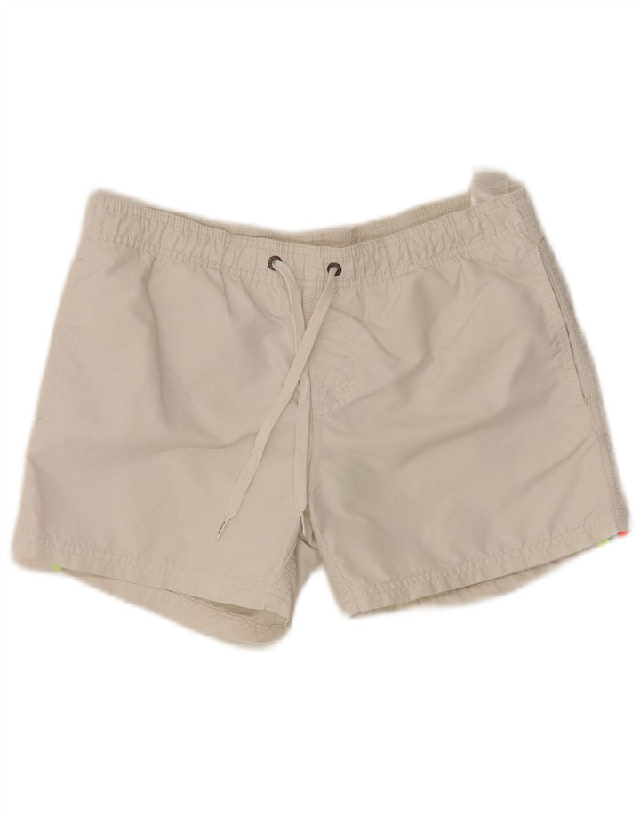 SUNDEK Short de Bain Graphique Garçon 13-14 Ans Blanc Colorblock