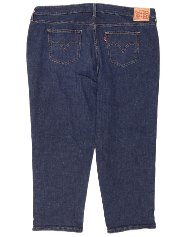 Levi's Jean Boyfriend Cropped Femme US 22 3XL W44 L26 Bleu Coton
