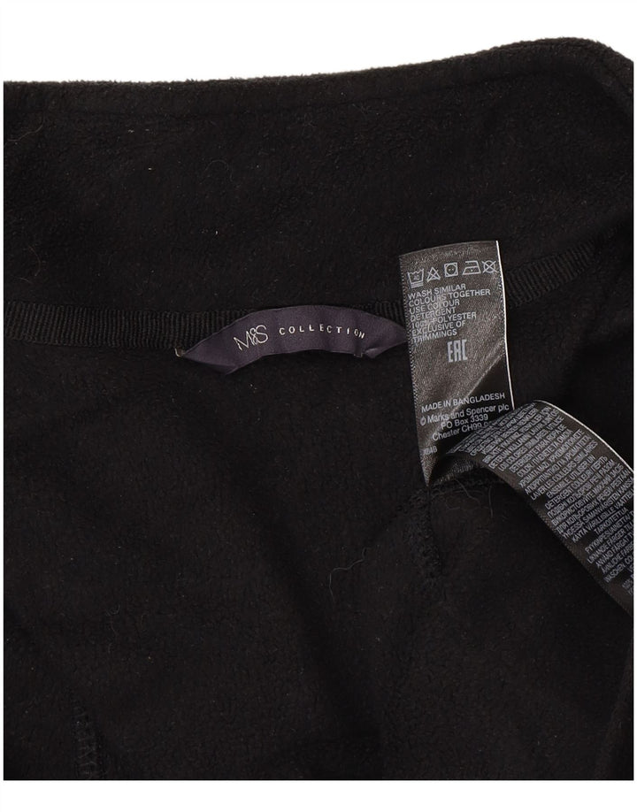 Marks & Spencer Veste polaire pour femme UK 16 Large Noir Polyester