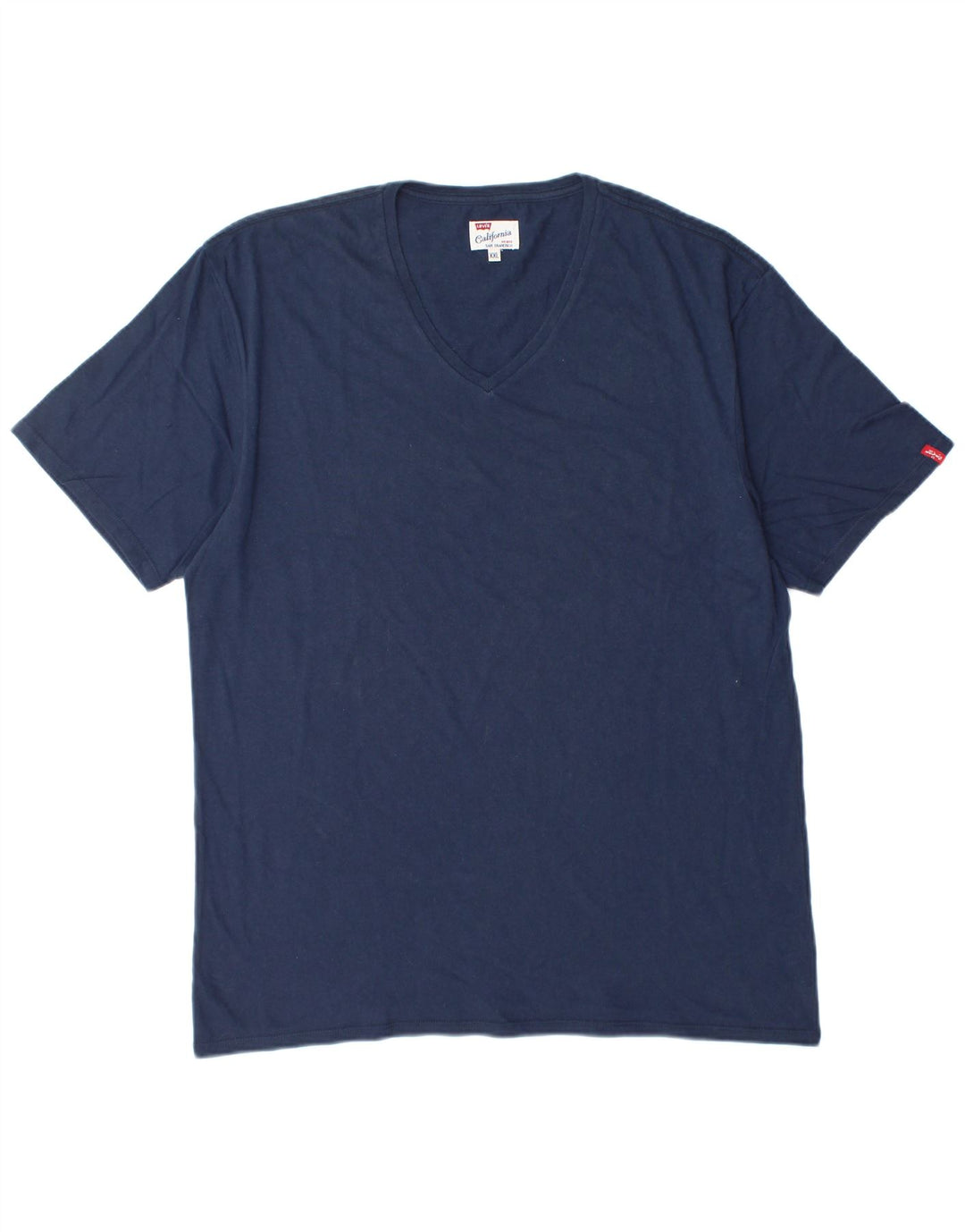 LEVI'S T-Shirt Homme Top 2XL Bleu Marine Coton