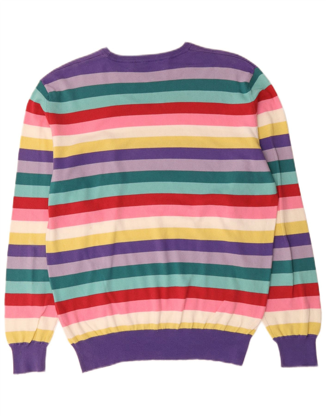 Brooksfield Pull col rond pour homme IT 52 Large rayures multicolores