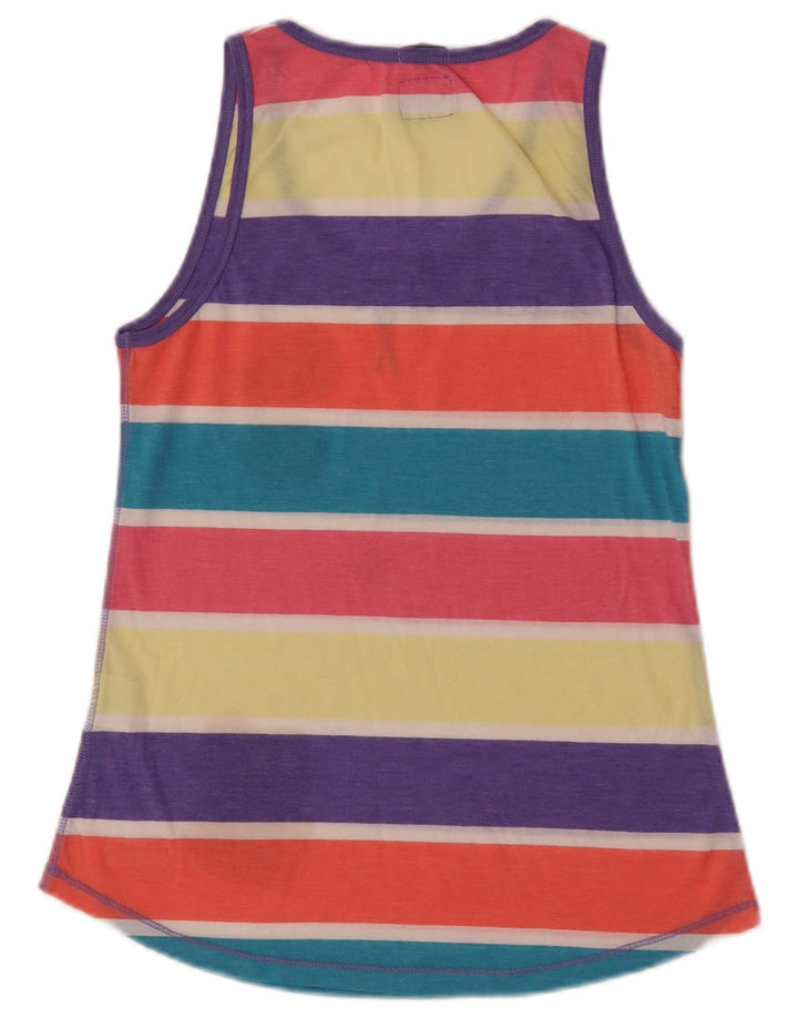 Superdry Débardeur Femme UK 12 Medium Multicolore Rayé Polyester