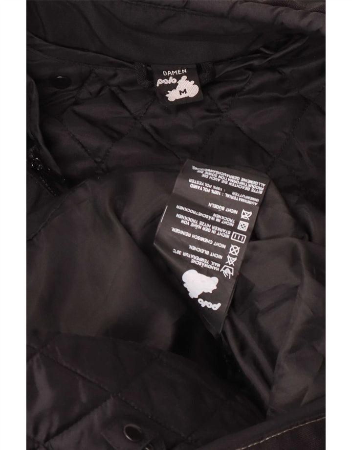 POLO Veste de moto Racer pour femme UK 14 Medium Noir Colourblock