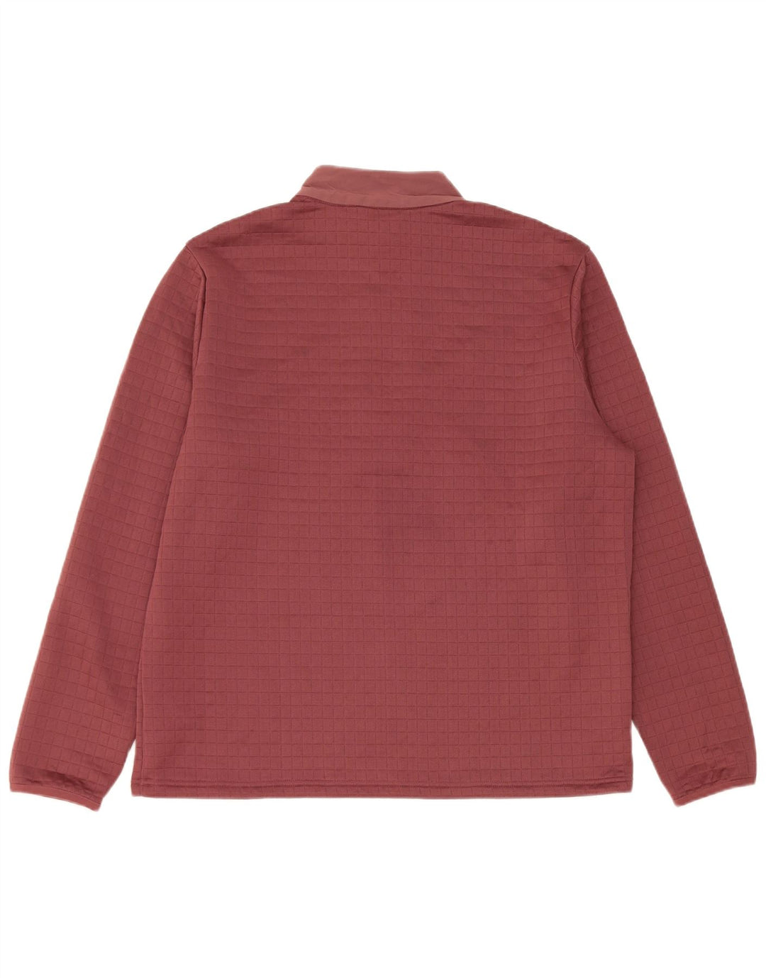 Adidas Haut de survêtement à col zippé pour homme Grand polyester bordeaux