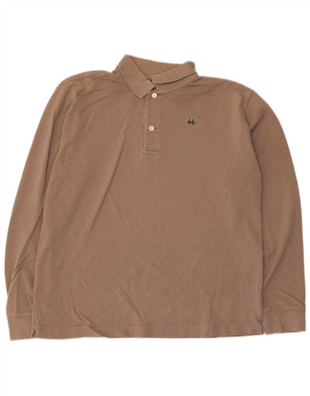 Kappa Polo à Manches Longues Homme Petit Gris Coton