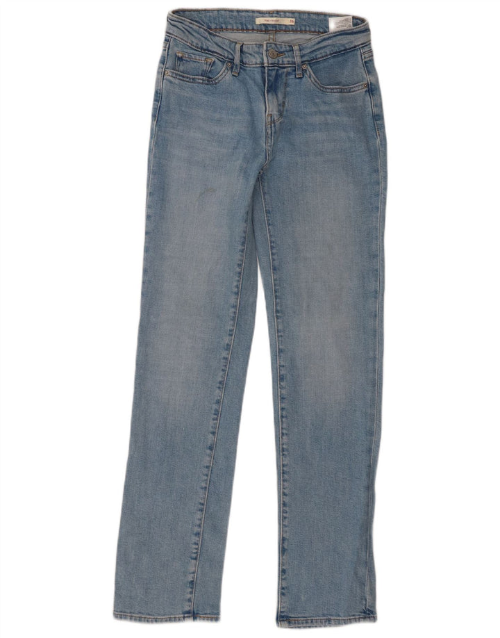 Levi's Jean Droit 714 Femme W26 L30 Bleu Coton